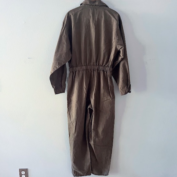 Good American Kajol Good Cinched Jumpsuit in Olive, Sz. 2/12 - Picture 3 of 6